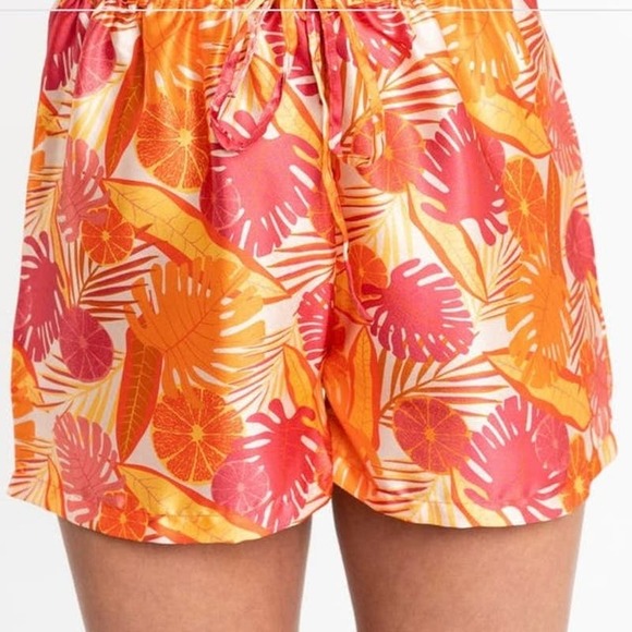 Gyal Bashy Recycled Lucia Silky Printed Lounge Shorts - Picture 7 of 7